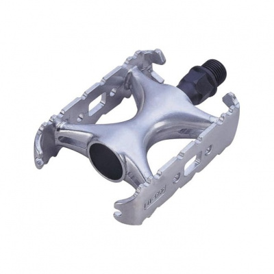 Wellgo LU962 Road Quill Pedals in Silver - Cro-mo Axle