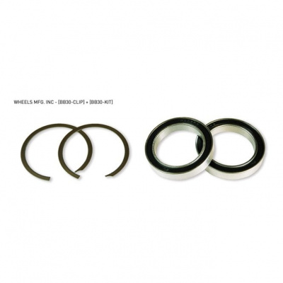 Wheels Manufacturing BB30 Service Kit With 2 Clips and 2 x 6806 Angular Contact Bearings