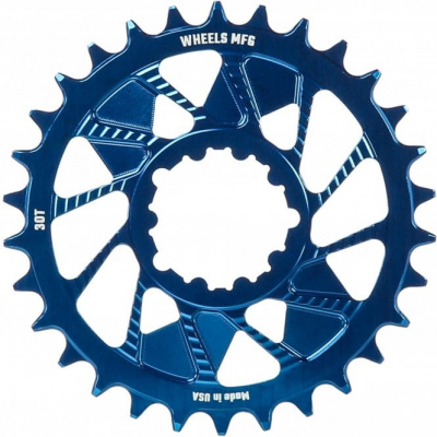 Wheels Manufacturing Blue MTB Chainring - SRAM 3-Bolt T-Type