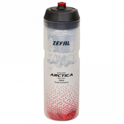 Zefal Arctica 75 Insulated Bottle - Silver/red