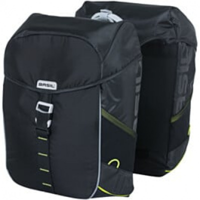Basil Miles Bicycle Double Bag 34L black