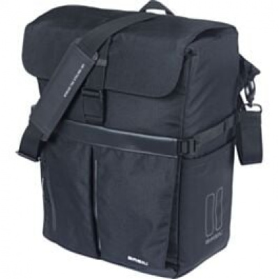 Basil Move Commuter Bicycle Bag MIK Studs 15L black