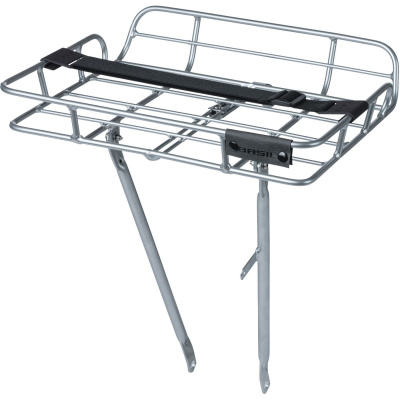 Basil Portland front carrier aluminium natural