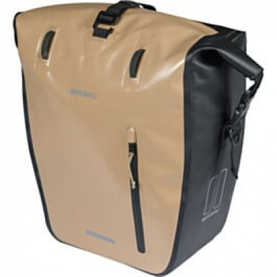 Basil Rivo Large Single Bag Tarpaulin MIK Hooks 25-31L sand/black