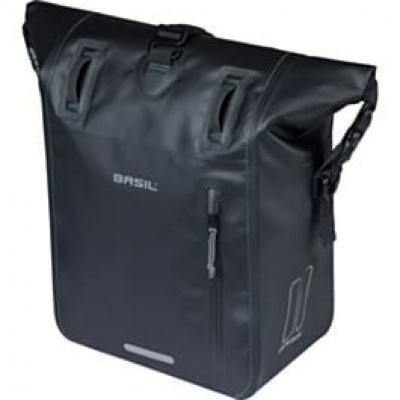 Basil Rivo Medium Single Bag Tarpaulin MIK Hooks 12-15L black