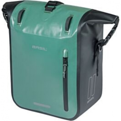 Basil Rivo Medium Single Bag Tarpaulin MIK Hooks 12-15L silvergreen/black