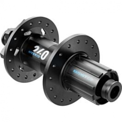 DT Swiss Hybrid 240 Classic rear 6-bolt 148 x 12 mm Boost, Shimano HG, 32 hole, black