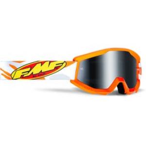 FMF Goggles POWERCORE YOUTH Goggle Assault Orange Mirror Silver Lens