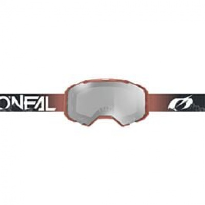 Oneal B-20 Goggle COVERT Black/Red - clear