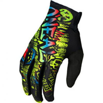 Oneal MATRIX Youth Glove RANCID Black/Neon Yellow S/3-4