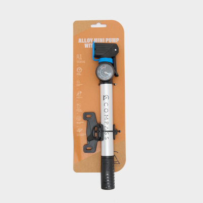Compass Airflow Alloy Mini Pump With Gauge