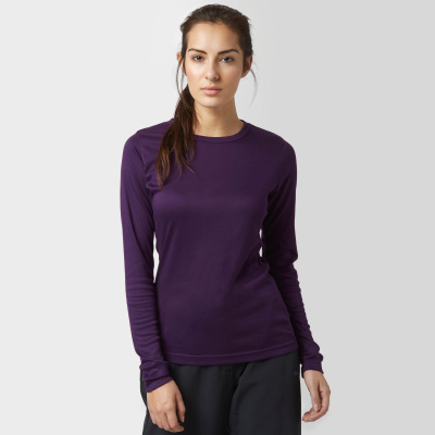 Peter Storm Womens Long Sleeved Thermal Crew Neck Top Purple