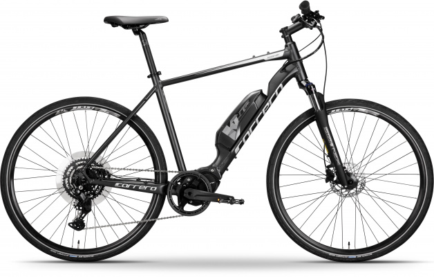 Carrera Crossfuse Mens Electric Hybrid Bike