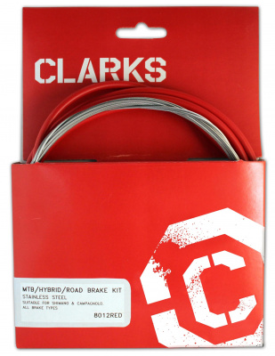 Clarks Stainless Steel Road/MTB Front And Rear Brake Cable Kit