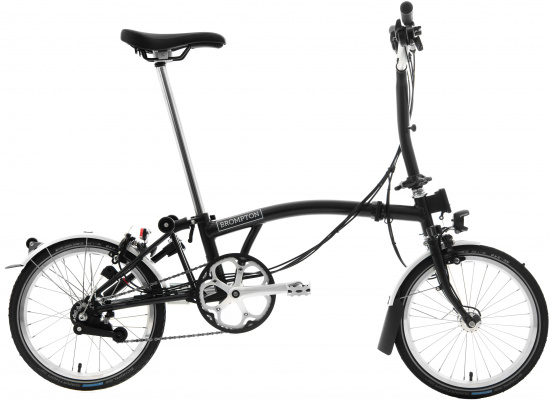 Ex-Display Brompton M6L Folding Bike with Dynamo Hub, Black