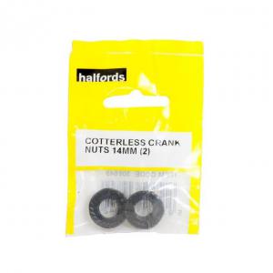 Halfords Counterless Crank Nuts 14mm