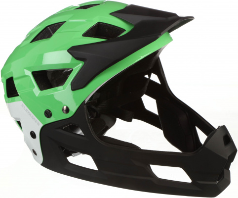 Halfords Green Slammer Fullface Kids Helmet, 54