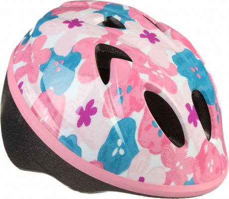 Halfords Pink Floral Toddler Helmet, 44