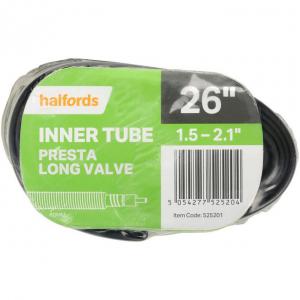 Halfords Presta Bike Inner Tube - 26 x 1.5 - 2.1