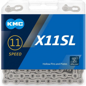 KMC X11SL 11 Speed Chain, Silver, 118L