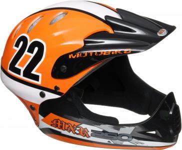 MXR250 Fullface Helmet Orange 48-54cm