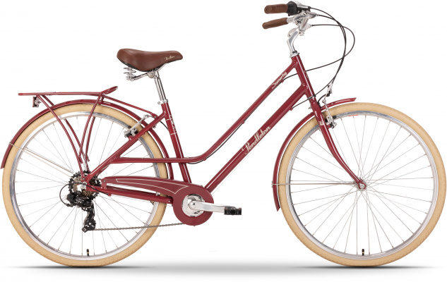 Pendleton Somerby Hybrid Bike - Maroon Red