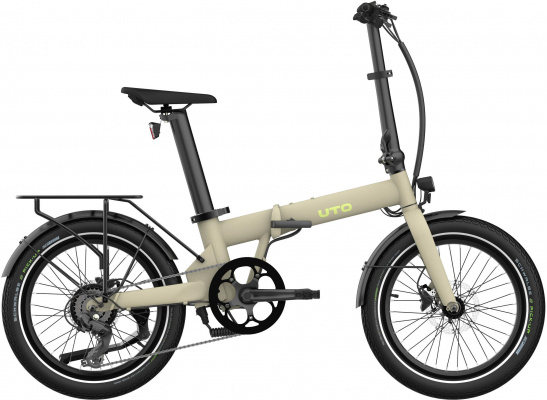 UTO Afternoon OG20 Electric Folding Bike, Onyx Black