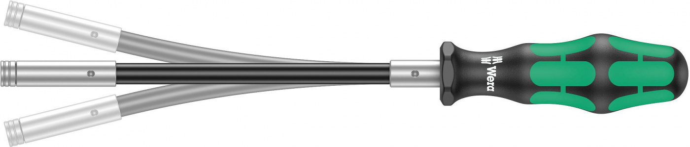Wera 393 S Bitholding Screwdriver Extra Slim With Flexible Shaft