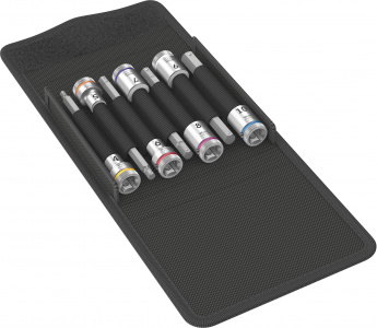 Wera 8740 B HF 1 Zyklop Bit Socket Set With Holding Function 3/8