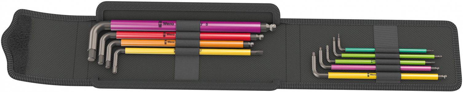 Wera Bicycle Set 4 Colour Coded Hex & Torx L-Keys Set 9pcs