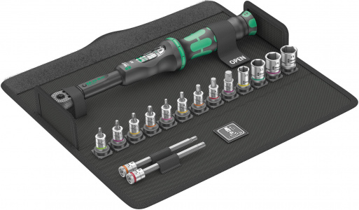 Wera Bicycle Torque Set 1 2.5-25Nm Torque Wrench and Zyklop Socket Set 16pcs