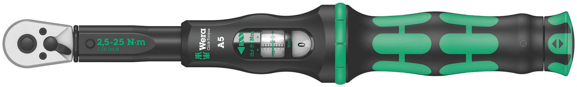 Wera Click-Torque A 5 Torque Wrench With Reversible Ratchet 2.5-25 Nm