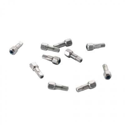 Alpina Locking Hex Head Brass Nipple 10-pack in Silver