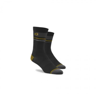 Crankbrothers Icon Mountain Bike Socks in Black/Gold