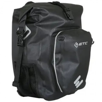 ETC Arid Waterproof Roll Top Pannier in Black