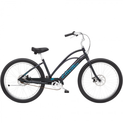 Electra Cruiser Go! Step-Thru Electric Bike - Medium - Galactic Black