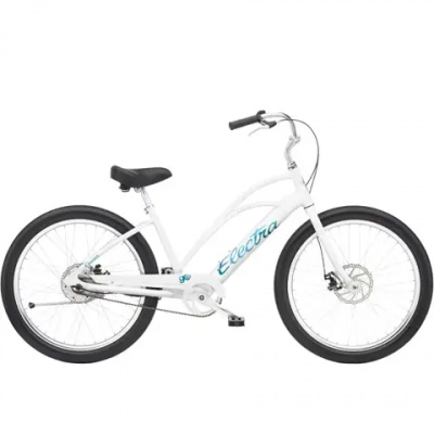 Electra Cruiser Go! StepThru Electric Bike - Medium - White