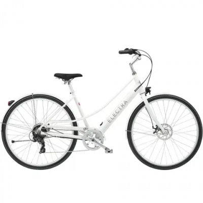 Electra Loft Go 7D Step-Thru Electric City Bike in Stardust