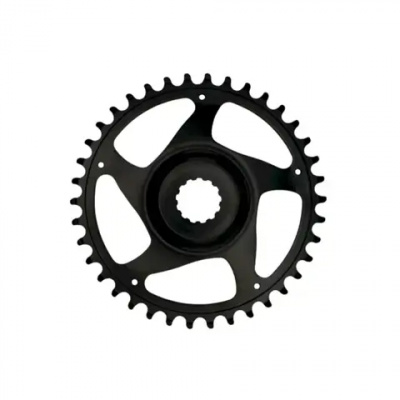 KMC 38t Direct Mount 3mm Offset Chain Ring in Black