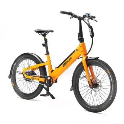 MiRider 24 Compact Electric Bike in Ember Orange