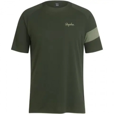 Rapha Men's Trail Technical T-Shirt in Dark Green