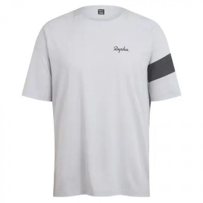 Rapha Men's Trail Technical T-Shirt in Light Grey/Black