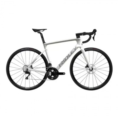 Ridley Falcn 105 Shimano 105 2x12 Road Bike in White/Silver