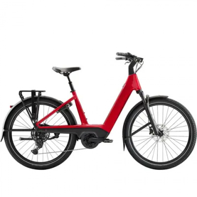 Trek Charter+ 4 R9 Electric Bike - Low-Step - 540wh in Fury Red