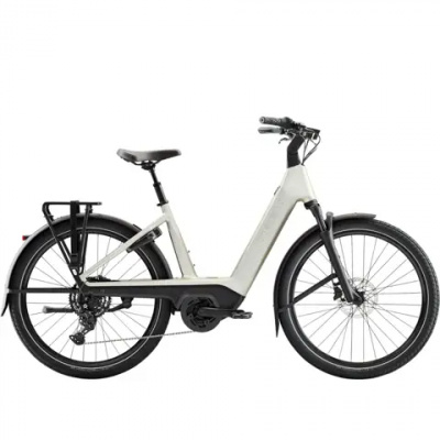 Trek Charter+ 4 R9 Electric Bike - Low-Step - 540wh in Lunar Silver