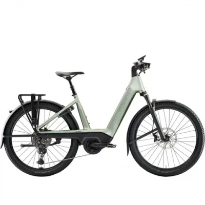 Trek Charter+ 4 R9 TR Electric Bike - Low-Step - 540wh in Lichen Green