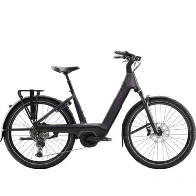 Trek Charter+ 5 R10 Electric Bike - Low-Step - 540wh in Covellite Blue