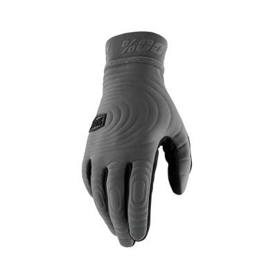 100% 100 Brisker Xtreme Gloves Charcoal