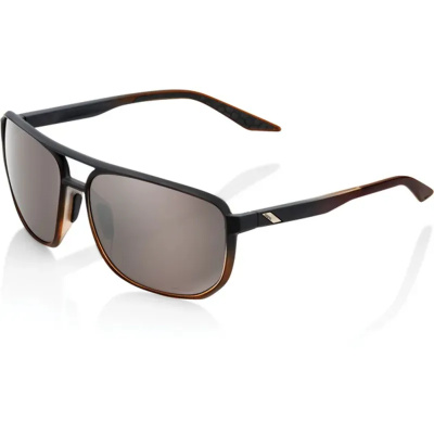 100% 100 Percent Konnor with Hiper Silver Mirror Lens Sunglasses