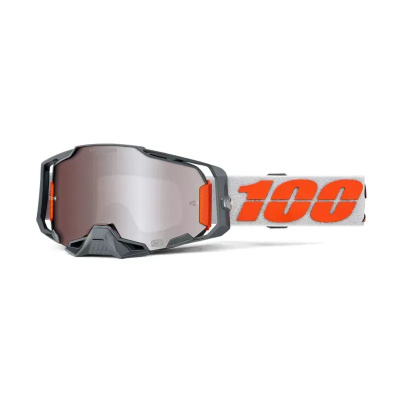 100% Armega HiPER Mirror Silver Lens Goggles